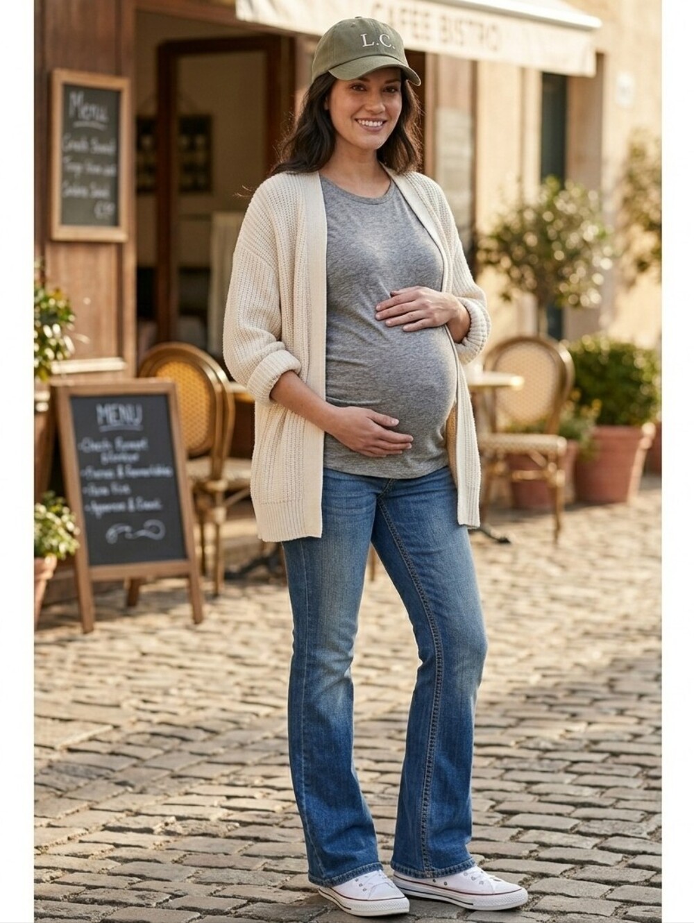 MATERNITY Dark Blue Straight Leg Jeans